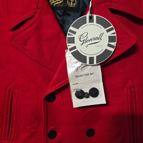 NWT Men's Gloverall of England Churchill Peacoat - Picture 2 of 8
